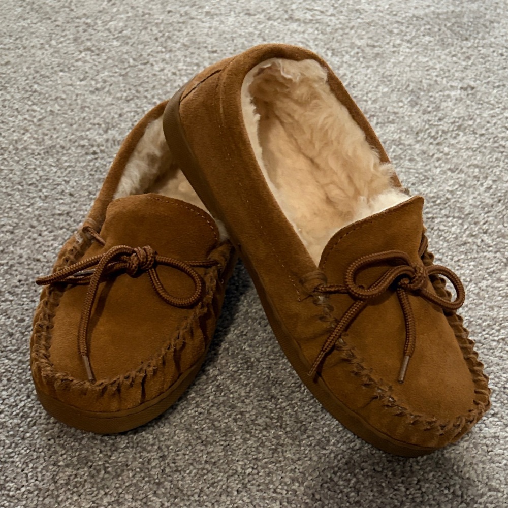 Bearpaw Brown Suede Moccasin Slippers